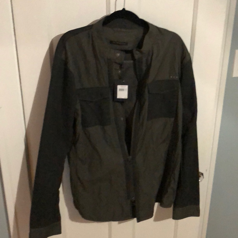 NWT JOHN VARVATOS MENS MILITARY SHIRT JACKET